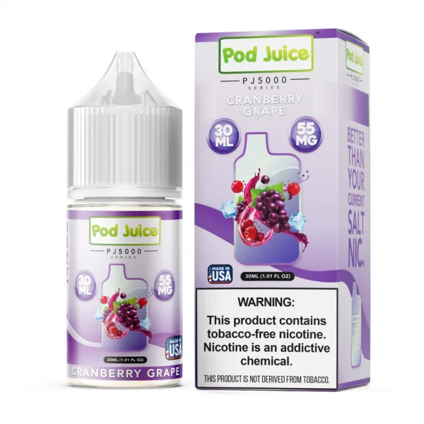 POD JUICE SALT CRANBERRY GRAPE